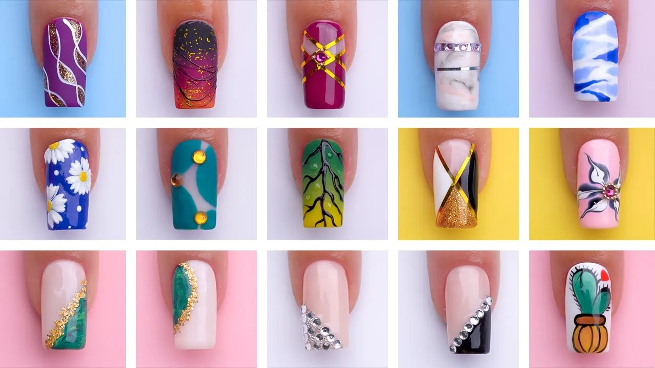 15+ Simple Nails Art Tutorial | New Nails Art Design | Olad Beauty