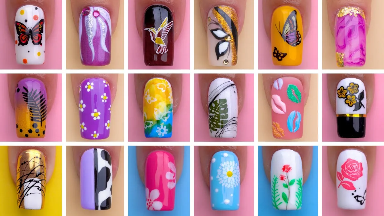 12+ Beautiful Nail Art Tutorials | Simple & Easy Nail Art Designs | Olad Beauty
