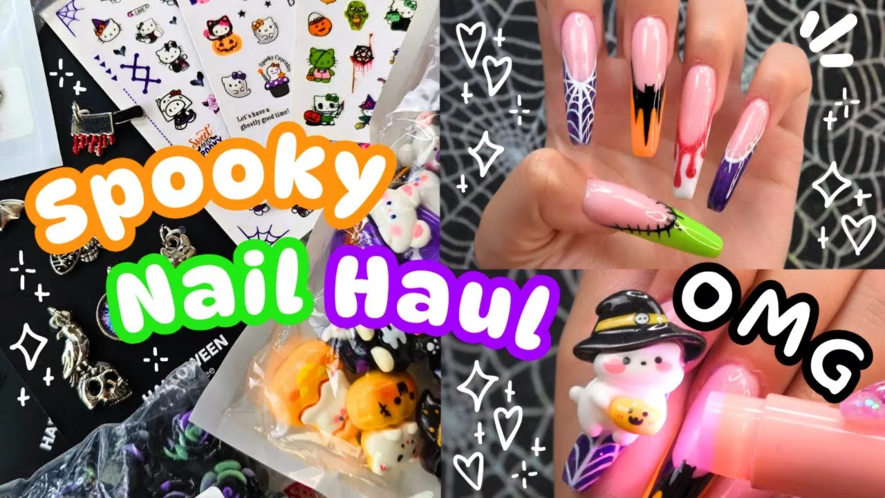 ⋆ ˚₊ 🎃 I found THE CUTEST HALLOWEEN NAIL SUPPLIES!!! 🍬 Testing New Poly Gel 👻₊˚ ⋆