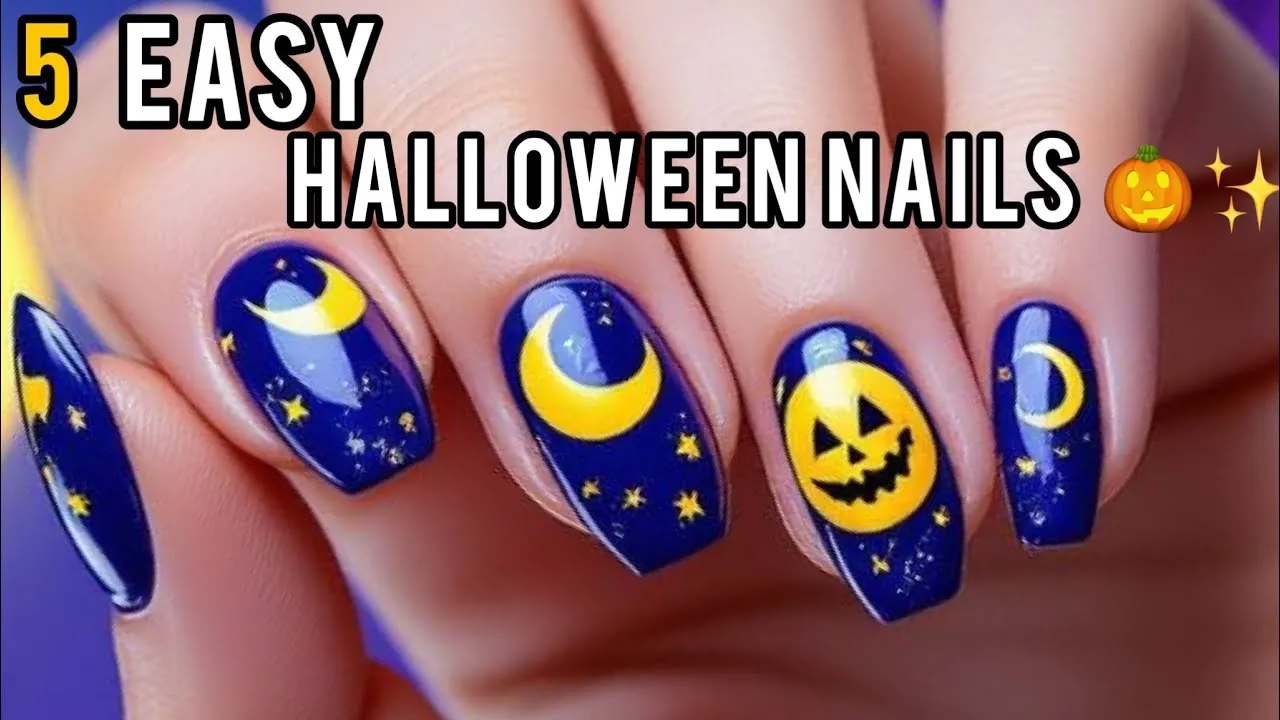 5 Easy Halloween Nail Designs 2025 🎃